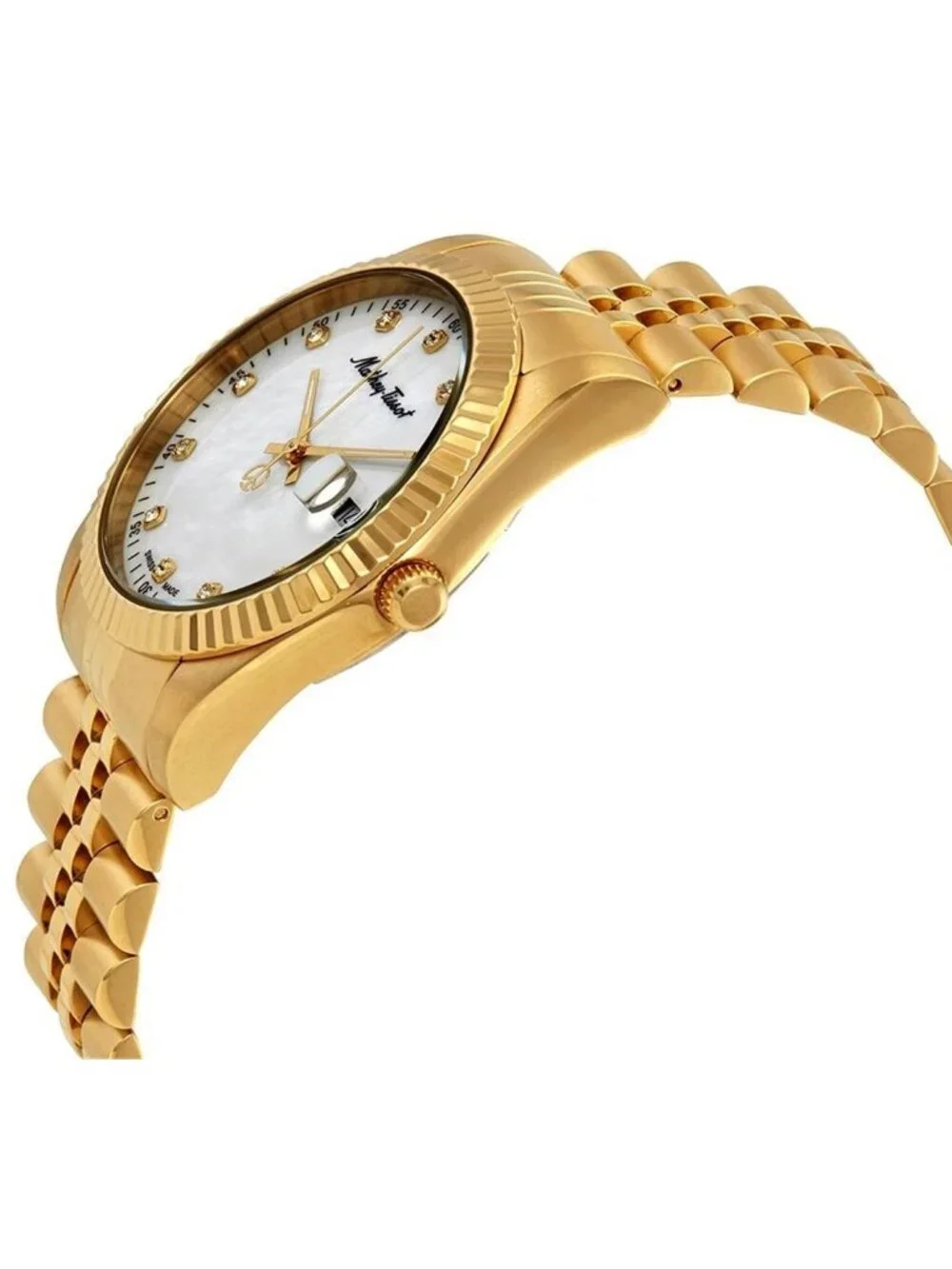 NWT Mathey-Tissot Mathey II Quartz Crystal Mother of Pearl Dial Men's Watch
